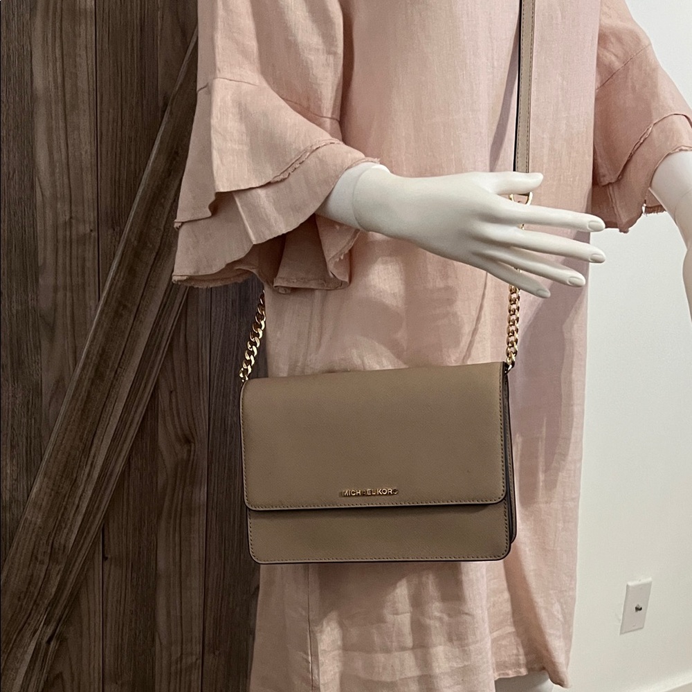 Michael Kors Beige Crossbody Bag